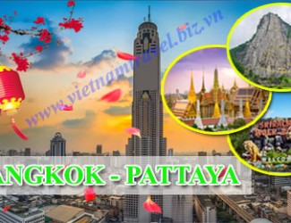Hà Nội - Bangkok - Pattaya 5 Ngày, 4 Sao, Bay khứ hồi Vietnam Airlines, Khởi Hành 22/3/2019